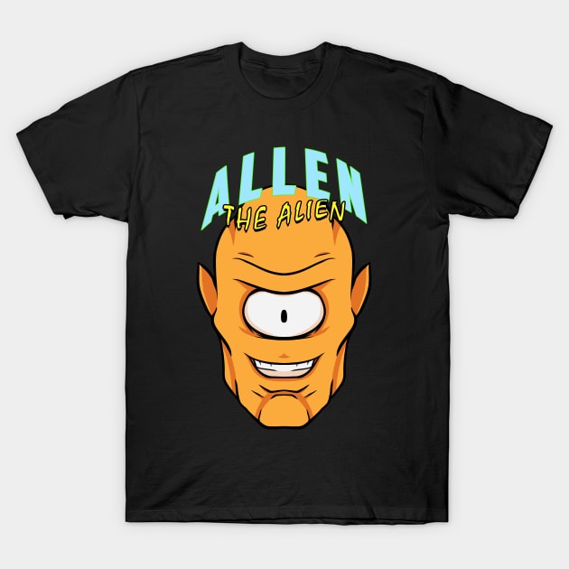 Allen The Alien T-Shirt by RetroVania